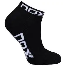 NOX BAG ANKLE SOCKS BLACK WITH WHITE LOGO