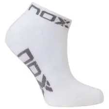 NOX BAG ANKLE SOCKS WHITE WITH GREY LOGO