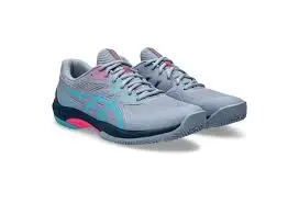 ASICS GAME FF PADEL - GREY BLUE/ENERGY AQUA (US-10)
