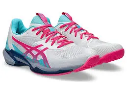 ASICS SOLUTION SPEED FF 3 PADEL - WHITE/HOT PINK