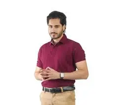 Combaxx Cotton Polo T-Shirt (Black, L)