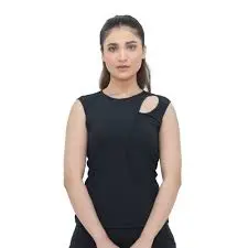 ALAY Rib Wave Tank Top (Black, L)