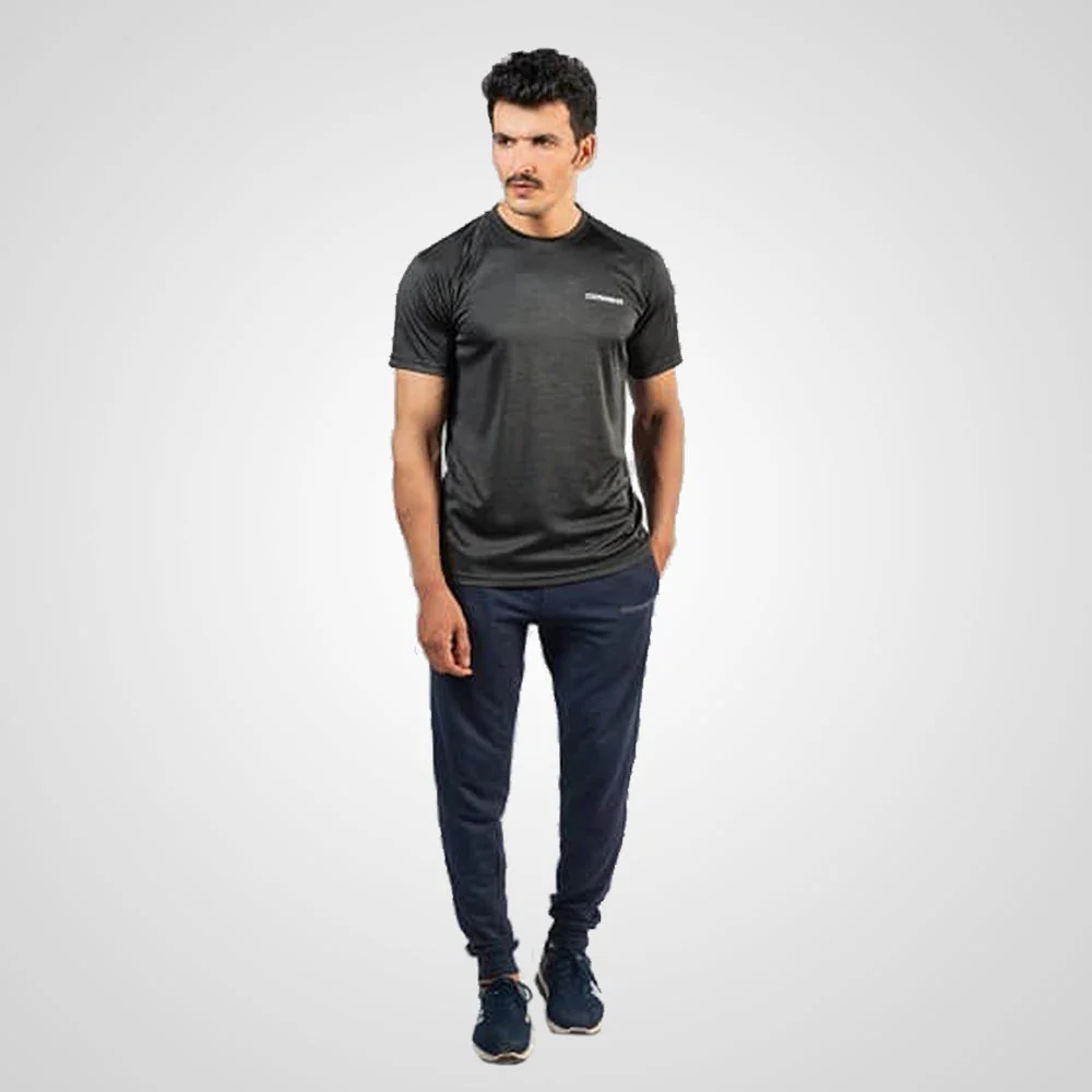 COMBAXX ROUND NECK T-SHIRT (DRI-FIT) (Black, M)