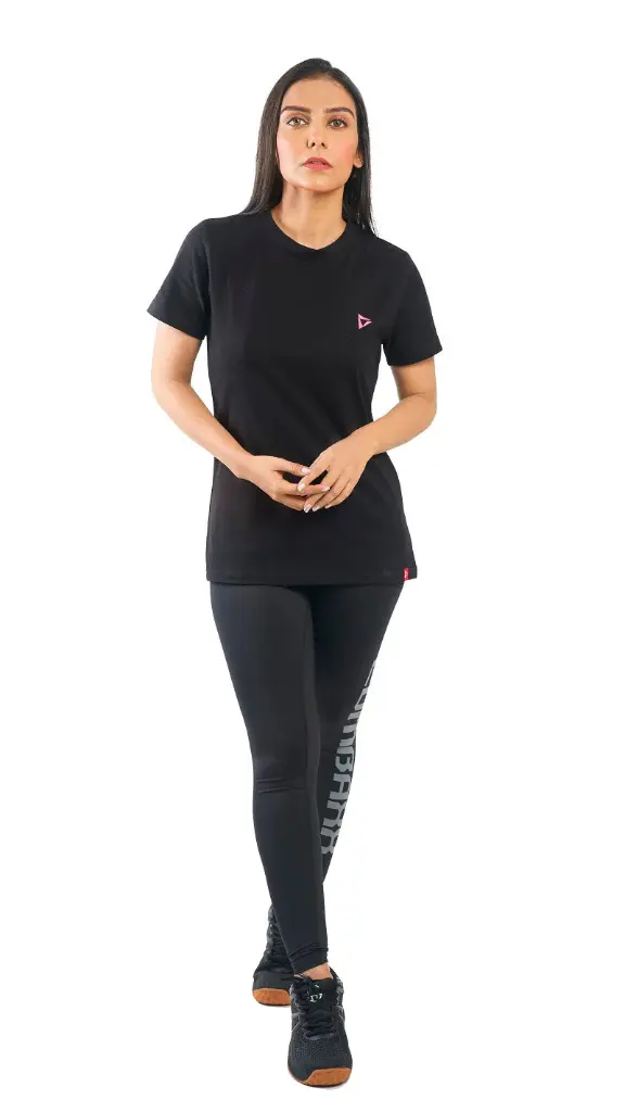 Combaxx Classic Cotton Tee (Pink logo) (L)