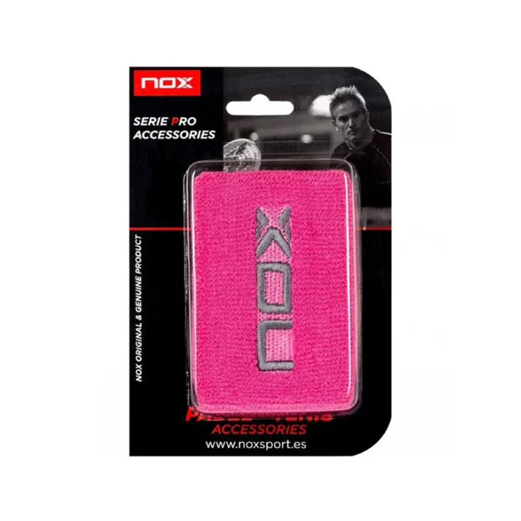 NOX BLISTER WRISTBAND PINK (WHITE LOGO)