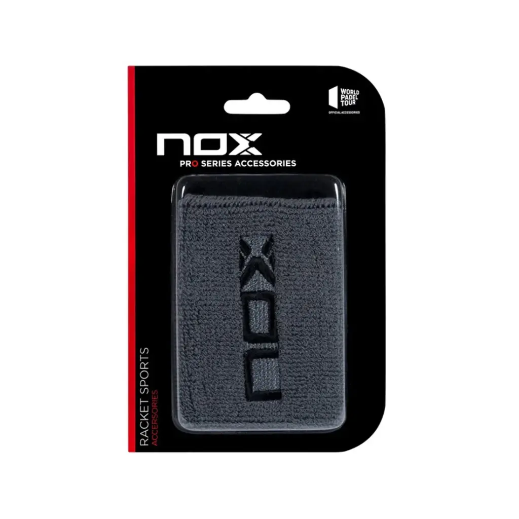 NOX BLISTER WRISTBAND GREY (LOGO IN BLACK)